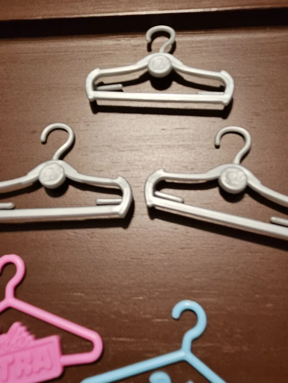Vintage Barbie Doll Clothes Hanger Lot of 15 Pieces Multicolor